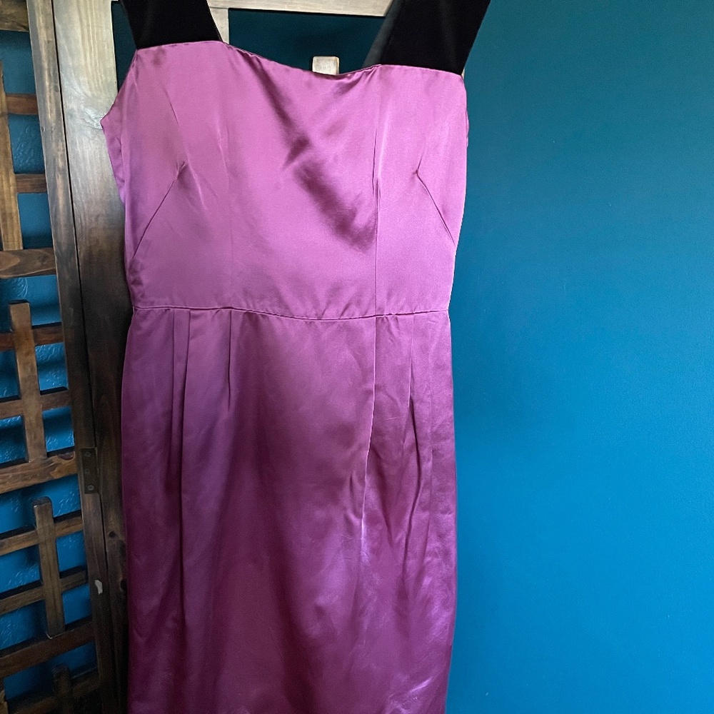Dolce & Gabbana D& G plum satin dress, NWT, EU 44 or US 8.
